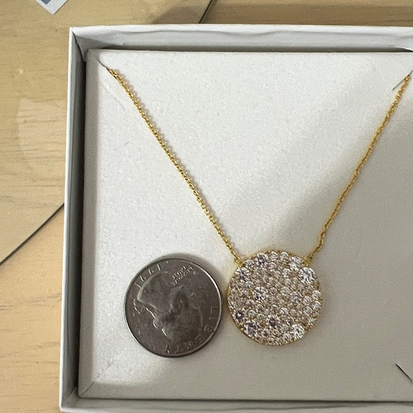 Elegant Gold and Silver Pendant Necklace by Jennifer Miller - Picture 4 of 4